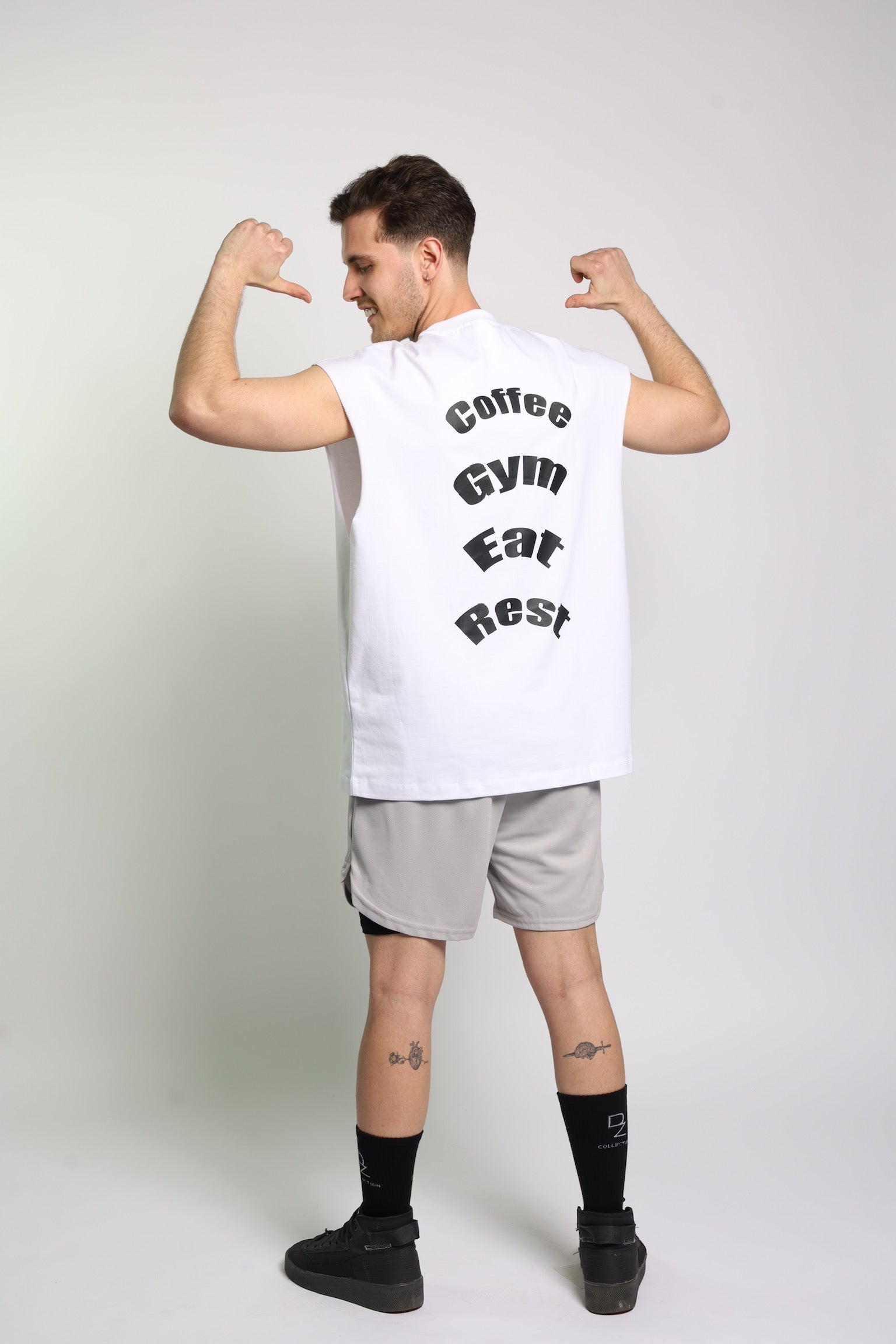 Unisex Oversized Fit CottonSleeveless Shirt